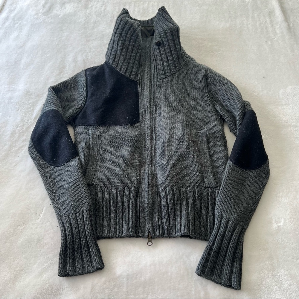 Nicholas K Knitted Jacket Sweater w Puffer interior